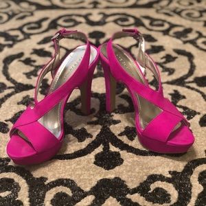 BCBGeneration Hot Pink Heels